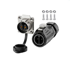 Силовой разъем E-WeiChat, 2 контакта, 25А, IP68