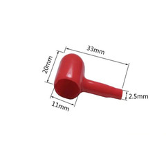 Изоляционный колпачок для клемм (красный), 2.5х11х33