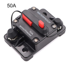 Автоматический предохранитель 50А, 12-48V, водонепроницаемый IP67
