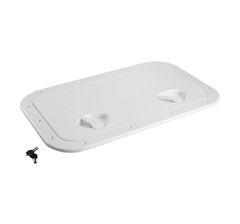 Люк смотровой Classic 355 х 600 мм с замком, белый