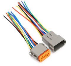 Разъемы Deutsch 12 контактов (12 pin), комплект с проводами