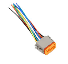 Разъем Deutsch DT06-12S 12 контактов (12 pin), комплект с проводами