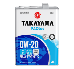 Моторное масло Takayama PAOtec 0W-20 GF-6A SP (4л)